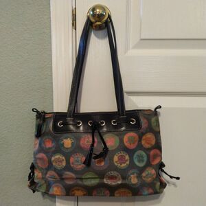 Dooney and Bourke Womens Monogram Hand Bag Multicolor